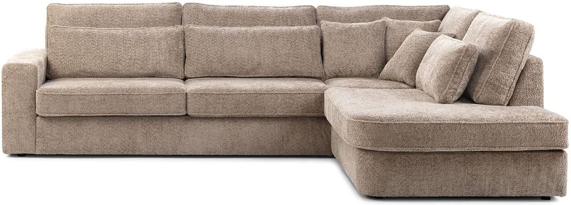 Feelings Wonen meubelen Pacific 3-zitsbank + ottomaan Naturel|Taupe Hoekbank