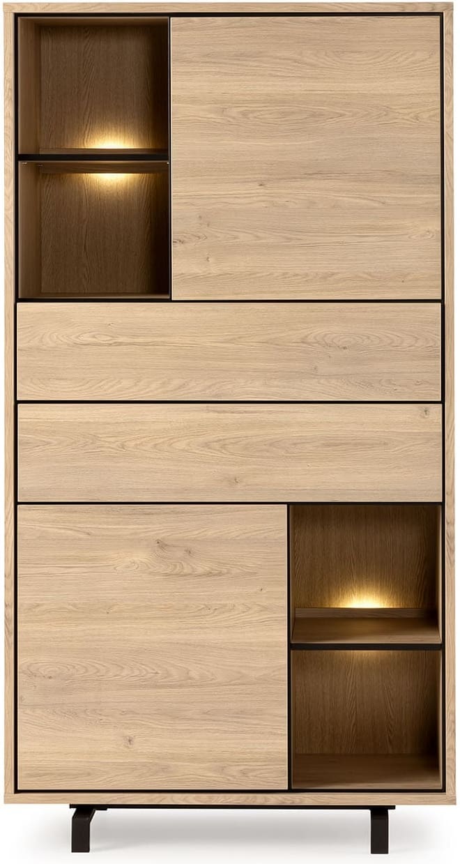 Feelings Wonen meubelen Palmira bergkast 2d + 2l + 4ov old Bruin Bergkast