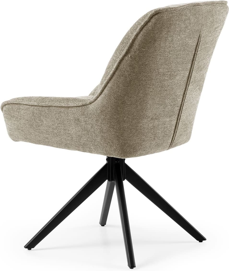 Feelings Wonen meubelen Riff eetkamerstoel taupe Taupe Eetkamerstoel