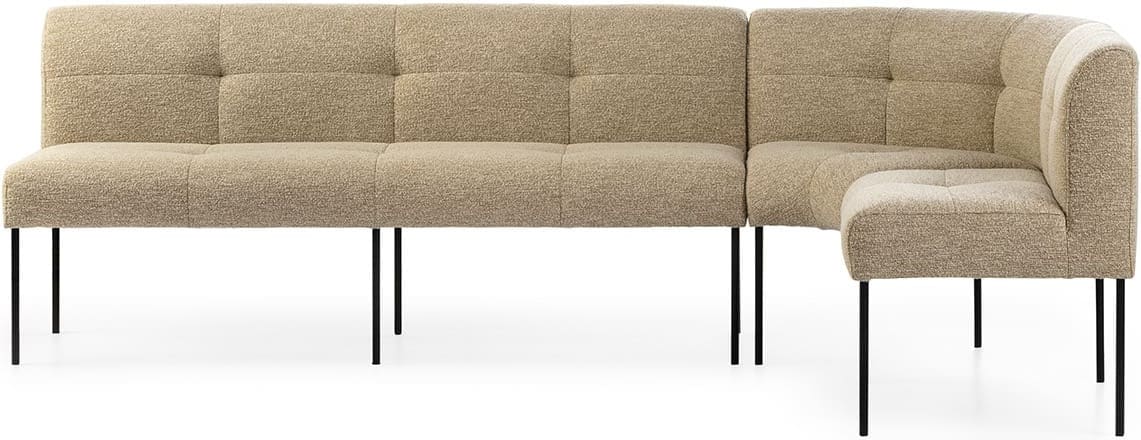Feelings Wonen meubelen Skye eetkamerbank Taupe|Bruin|Beige Eetkamerbank