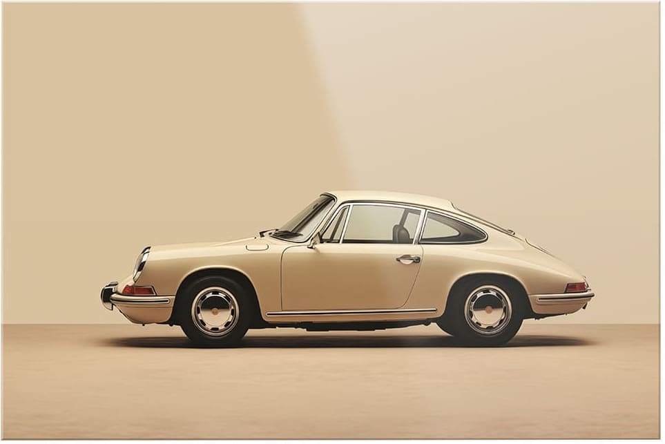 Feelings Wonen meubelen Vintage porsche wanddecoratie Wanddecoratie