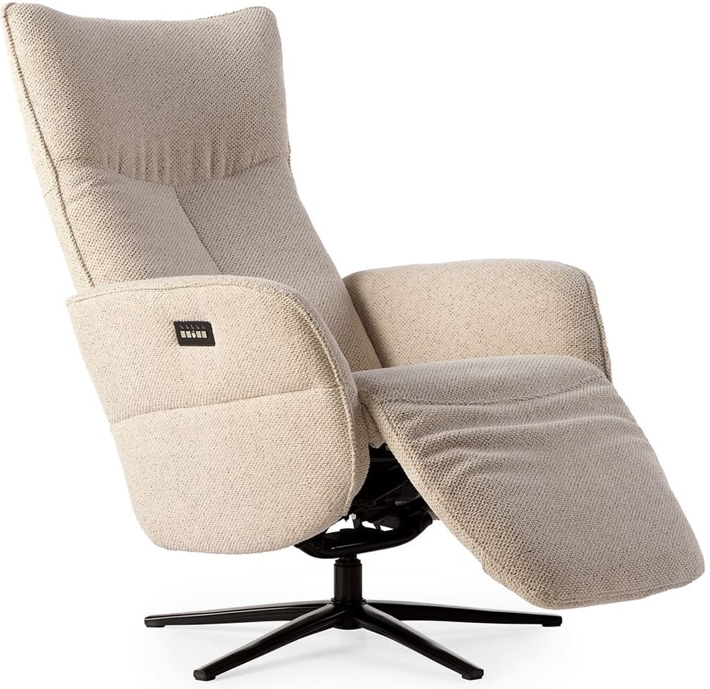 Feelings Wonen meubelen William relaxfauteuil ecru Naturel|Beige|Wit Fauteuil