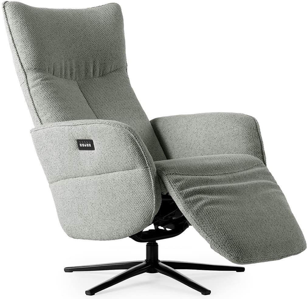 Feelings Wonen meubelen William relaxfauteuil plumb Naturel|Grijs Fauteuil