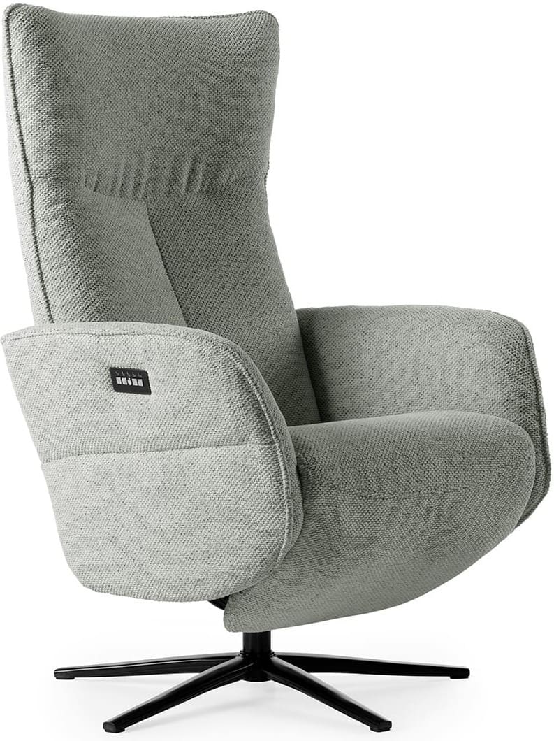 Feelings Wonen meubelen William relaxfauteuil plumb Naturel|Grijs Fauteuil
