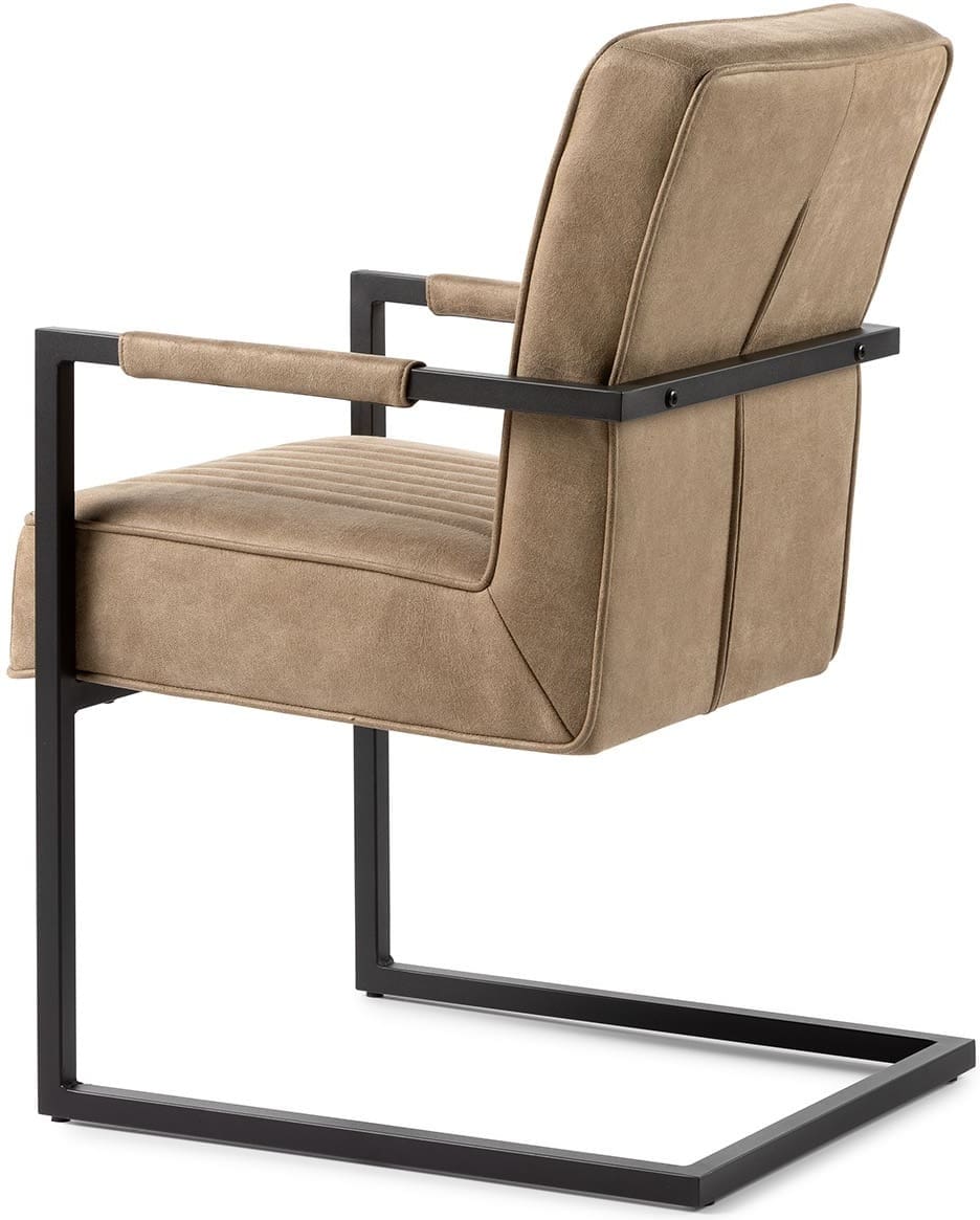 Feelings Wonen meubelen Wilson eetkamerstoel bull liver Naturel|Taupe Eetkamerstoel
