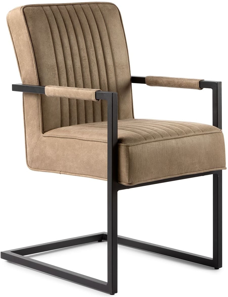 Feelings Wonen meubelen Wilson eetkamerstoel bull liver Naturel|Taupe Eetkamerstoel