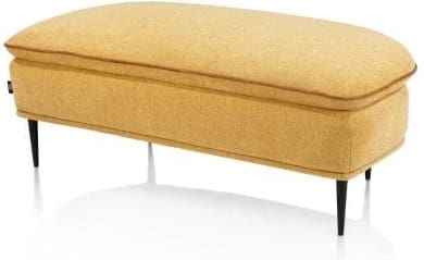 Henders & Hazel Almeria Poef groot rond 123 x 66 cm Geel Bank