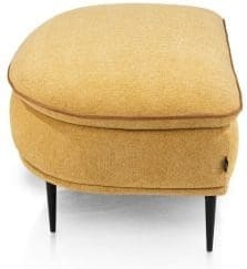 Henders & Hazel Almeria Poef groot rond 123 x 66 cm Geel Bank