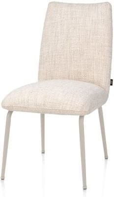 Henders & Hazel Bovina eetkamerstoel - stof Luton + nosag - frame crème - creme Beige|Wit Eetkamerstoel