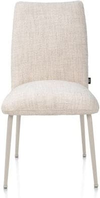 Henders & Hazel Bovina eetkamerstoel - stof Luton + nosag - frame crème - creme Beige|Wit Eetkamerstoel