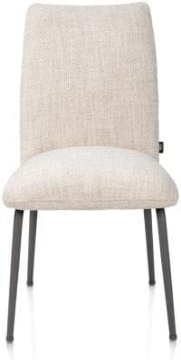 Henders & Hazel Bovina eetkamerstoel - stof Luton + nosag - frame grafiet - creme Beige|Wit Eetkamerstoel