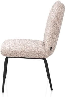 Henders & Hazel Bovina eetkamerstoel - stof Luton + nosag - frame rough off black - koper Koper Eetkamerstoel