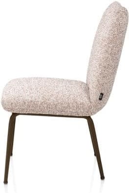 Henders & Hazel Bovina eetkamerstoel - stof Luton + nosag - frame steelbrown - koper Koper Eetkamerstoel