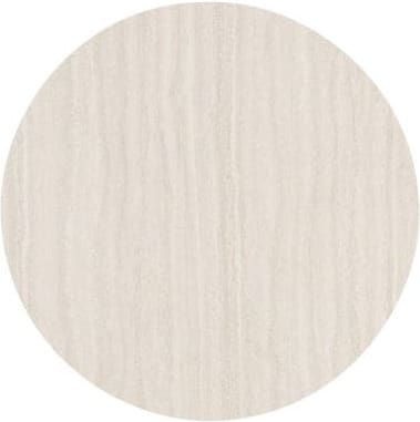 Henders & Hazel Caletta Bartafel rond 120 cm. - hpl primo laminato blad - centrale teenpoot graphiet - travertin Beige|Wit Eettafel