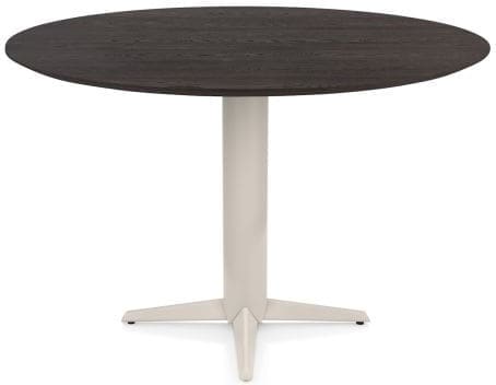 Henders & Hazel Caletta Bartafel rond 150 cm. - eiken blad - centrale teenpoot crème - basalt Bruin Eettafel