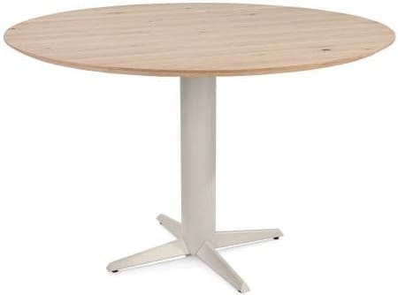 Henders & Hazel Caletta Bartafel rond 150 cm. - eiken blad - centrale teenpoot crème - natural Naturel Eettafel
