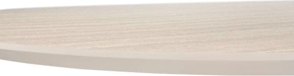 Henders & Hazel Caletta Eetkamertafel ovaal 210 x 100 cm. - hpl primo laminato blad - centrale teenpoot steelbrown - travertin Beige|Wit Eettafel