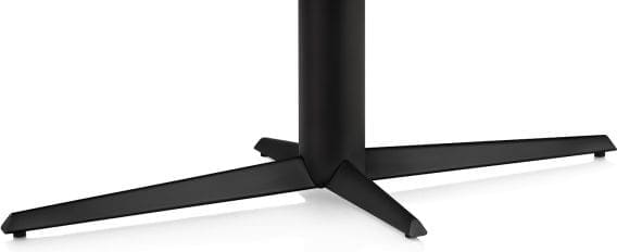 Henders & Hazel Caletta Eetkamertafel ovaal 270 x 110 cm. - hpl primo laminato blad - centrale teenpoot rough off black - travertin Beige|Wit Eettafel