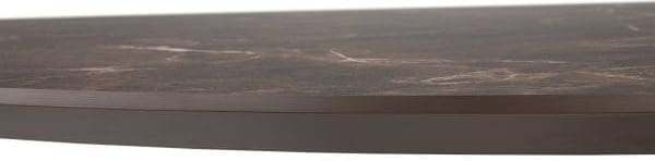 Henders & Hazel Caletta Eetkamertafel rond 120 cm. - hpl primo laminato blad - centrale teenpoot graphiet - middenbruin Eettafel