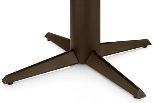 Henders & Hazel Caletta Eetkamertafel rond 150 cm. - hpl primo laminato blad - centrale teenpoot steelbrown - middenbruin Eettafel