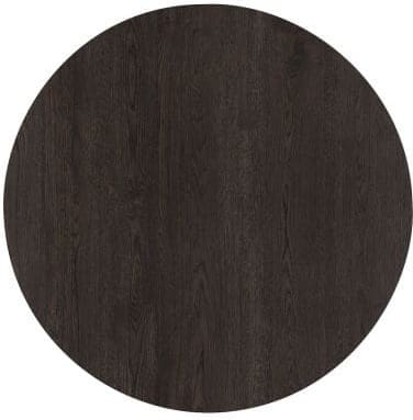 Henders & Hazel Caletta eetkamertafel rond 150 cm. - eiken blad - centrale kruispoot crème - burned antique silver Bruin Eettafel
