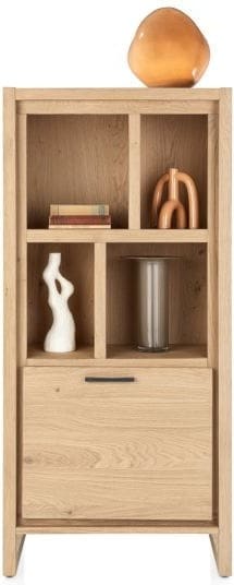 Henders & Hazel Nystead bergkast small - 70 cm - 1-deur + 4-niches Naturel|Bruin Kast