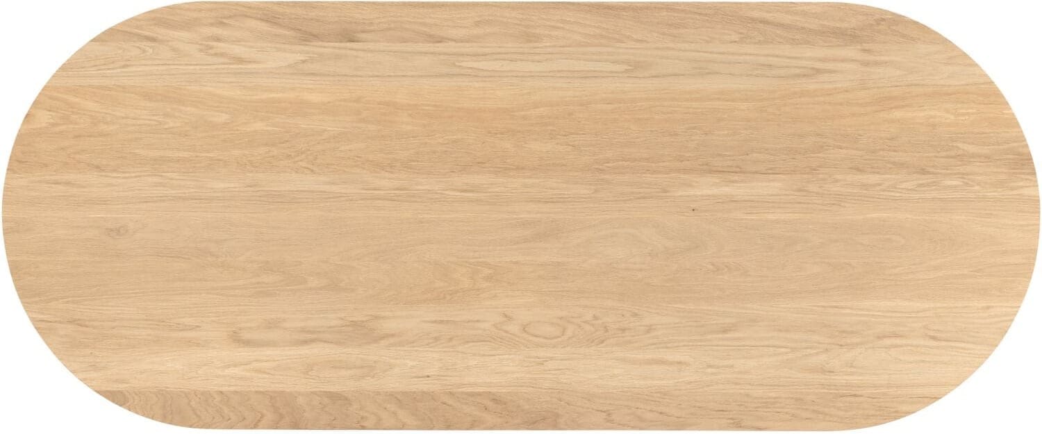 INHOUSE Eettafel Tabiro ovaal eiken 220x90cm Bruin Eettafel