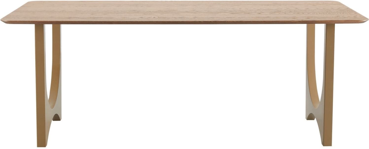 INHOUSE Eettafel Tabiro rechthoekig cashmere bruin 200x100cm Bruin Eettafel