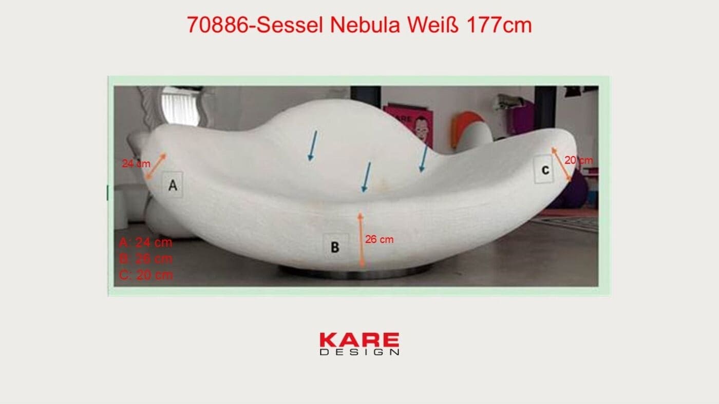 Fauteuil Nebula Nature 177cm Kare Design Fauteuil 40886