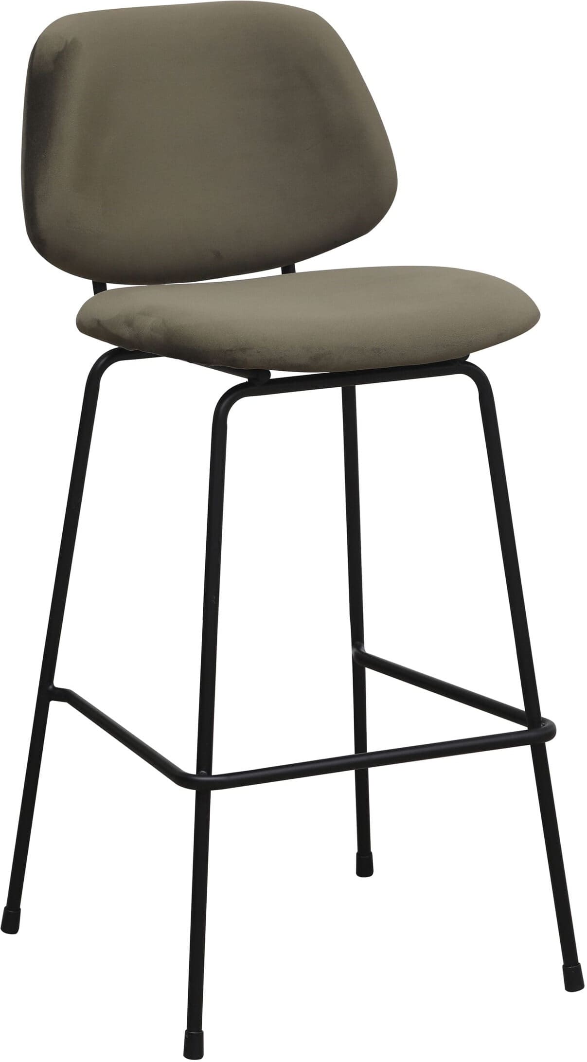 LABEL51 Barkruk Bello - Hunter - Fluweel - Hoog Groen Barstoel