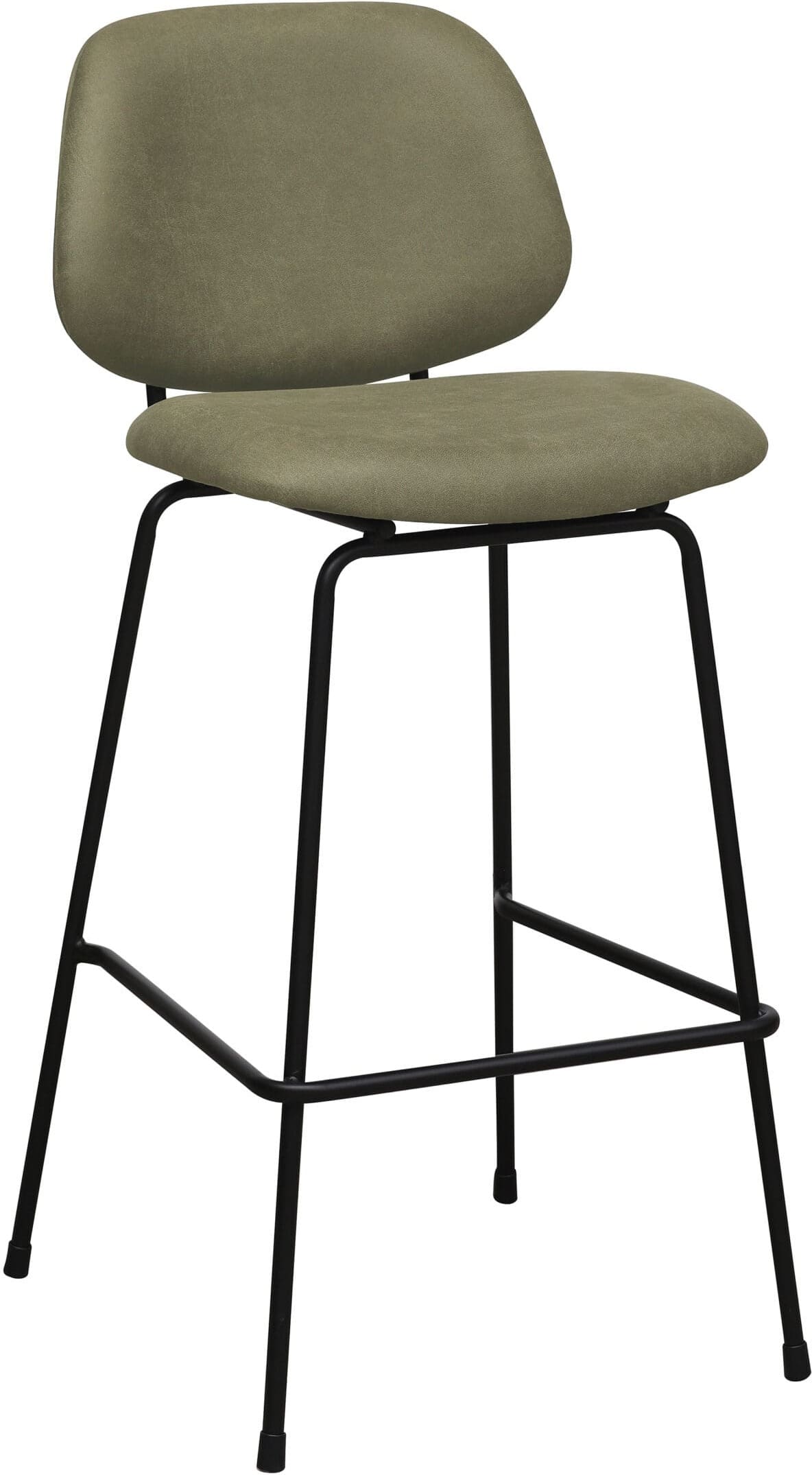 LABEL51 Barkruk Bello - Moss - Micro Suede - Hoog Barstoel