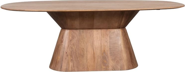 LABEL51 Eetkamertafel Jagger - Nature Smooth - Mangohout - 200 cm - Ovaal Eettafel