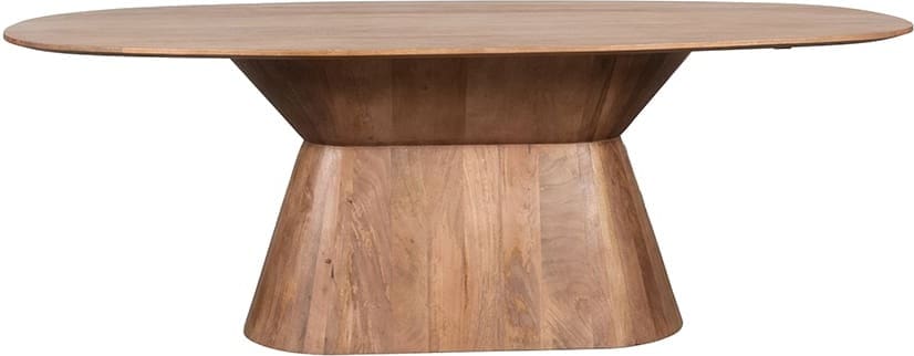 LABEL51 Eetkamertafel Jagger - Nature Smooth - Mangohout - 220 cm - Ovaal Eettafel