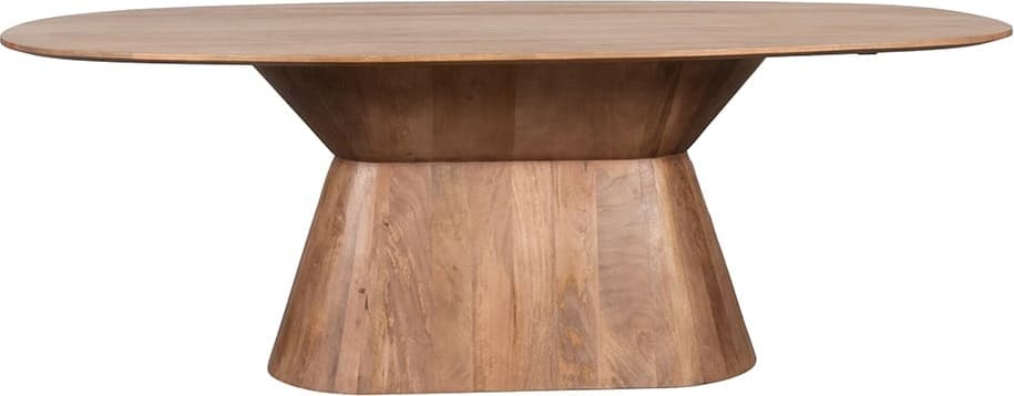 LABEL51 Eetkamertafel Jagger - Nature Smooth - Mangohout - 240 cm - Ovaal Eettafel