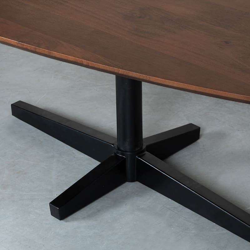 LABEL51 Eetkamertafel Rosie - Espresso - Mangohout - 180 cm Bruin Eettafel