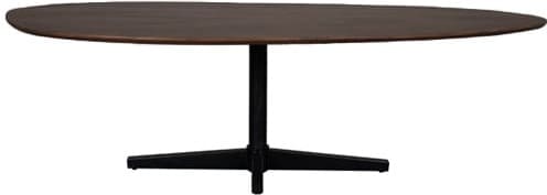LABEL51 Eetkamertafel Rosie - Espresso - Mangohout - 220 cm Bruin Eettafel