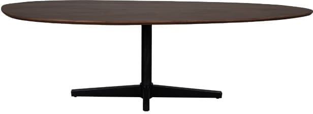 LABEL51 Eetkamertafel Rosie - Espresso - Mangohout - 260 cm - Organisch Bruin Eettafel