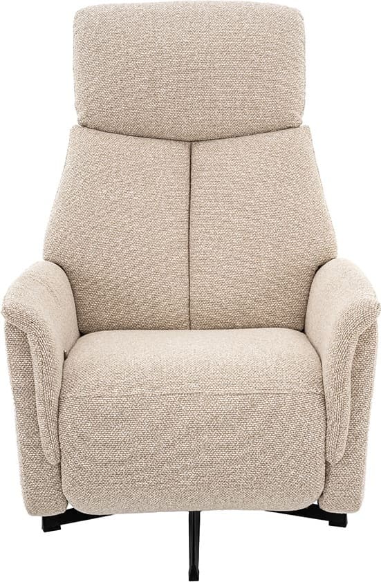 LABEL51 Fauteuil Aarhus - Naturel - Royal Boucle - 2-Motorig Naturel Fauteuil
