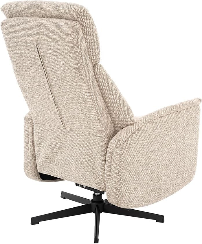 LABEL51 Fauteuil Aarhus - Naturel - Royal Boucle - 2-Motorig Naturel Fauteuil