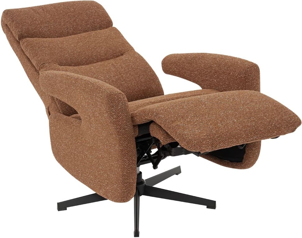 LABEL51 Fauteuil Copenhagen - Coral - Royal Boucle - Manueel Verstelbaar Fauteuil