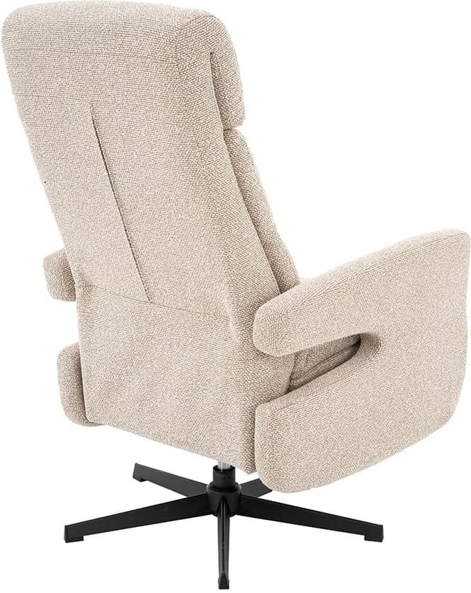 LABEL51 Fauteuil Copenhagen - Naturel - Royal Boucle - Manueel Verstelbaar Naturel Fauteuil
