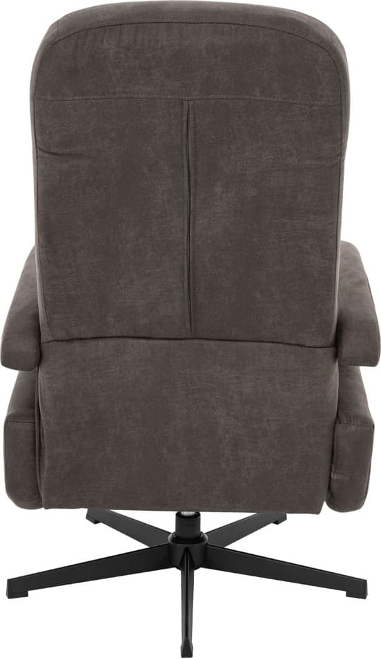 LABEL51 Fauteuil Esbjerg - Antraciet - Micro Suede - Manueel Verstelbaar Antraciet Fauteuil