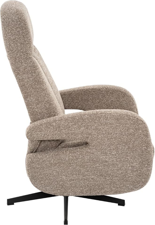 LABEL51 Fauteuil Esbjerg - Mushroom - Royal Boucle - Manueel Verstelbaar Fauteuil