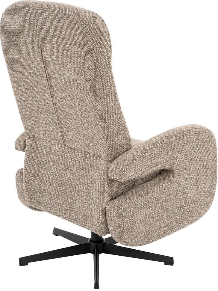 LABEL51 Fauteuil Esbjerg - Mushroom - Royal Boucle - Manueel Verstelbaar Fauteuil