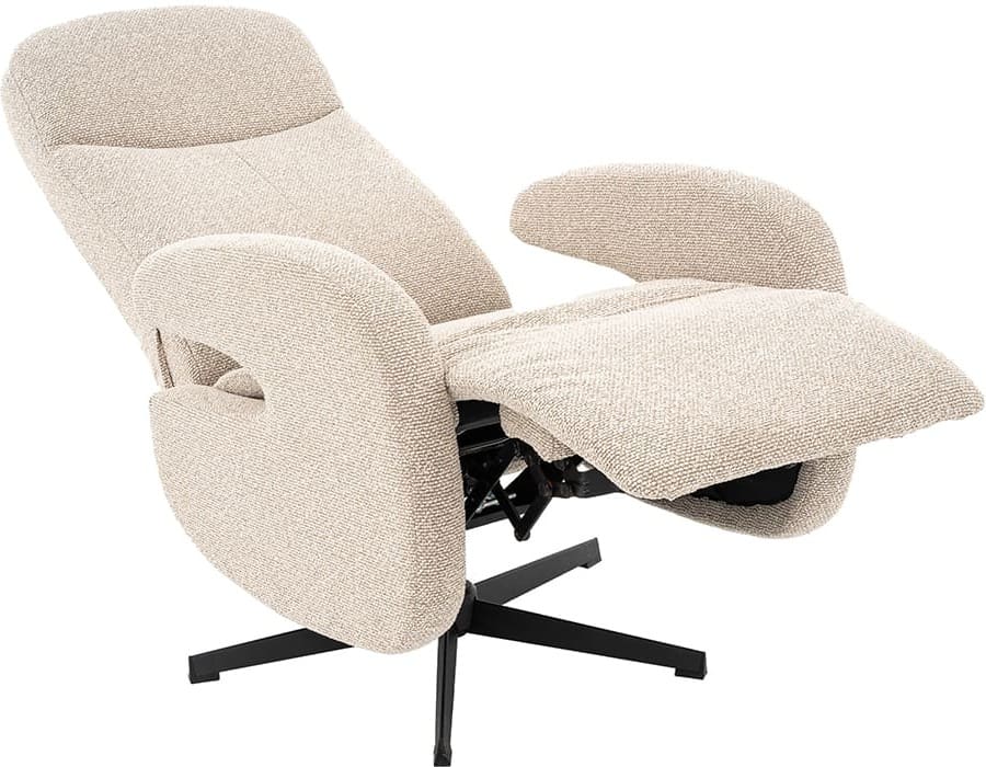 LABEL51 Fauteuil Esjberg - Naturel - Royal Boucle - Manueel Verstelbaar Naturel Fauteuil