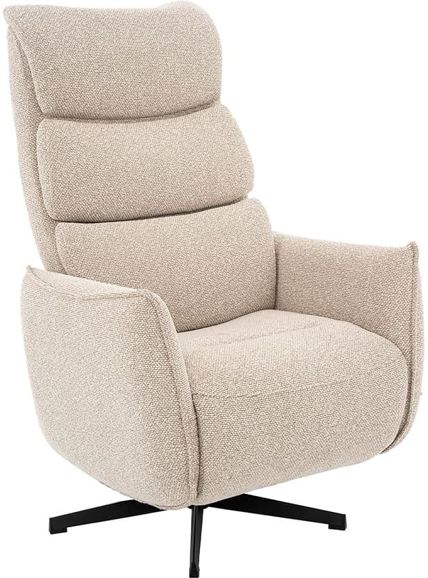 LABEL51 Fauteuil Goteborg - Naturel - Royal Boucle - 2-Motorig Naturel Fauteuil