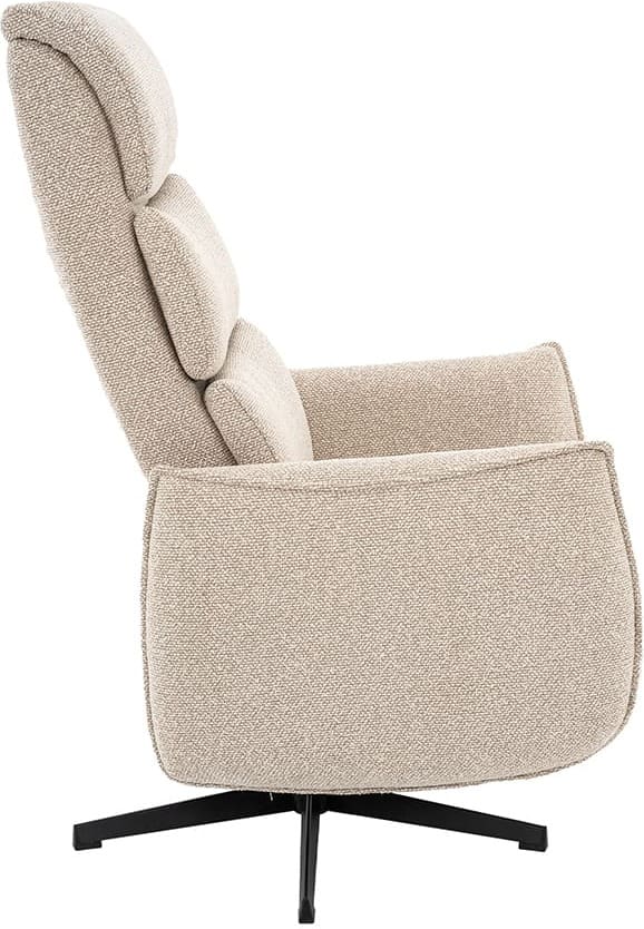 LABEL51 Fauteuil Goteborg - Naturel - Royal Boucle - 2-Motorig Naturel Fauteuil
