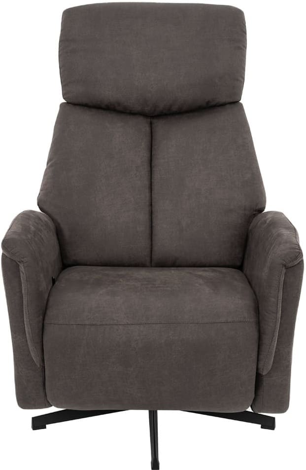 LABEL51 Fauteuil Helsinki - Antraciet - Micro Suede - Manueel Verstelbaar Antraciet Fauteuil