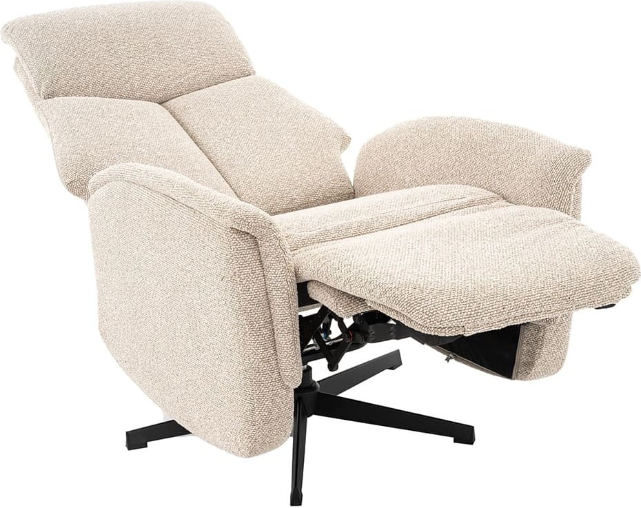 LABEL51 Fauteuil Helsinki - Naturel - Royal Boucle - Manueel Verstelbaar Naturel Fauteuil