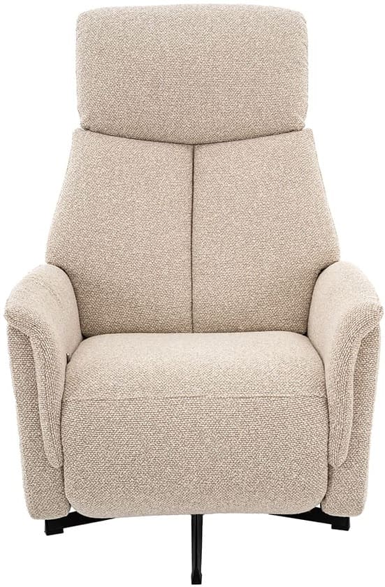 LABEL51 Fauteuil Helsinki - Naturel - Royal Boucle - Manueel Verstelbaar Naturel Fauteuil